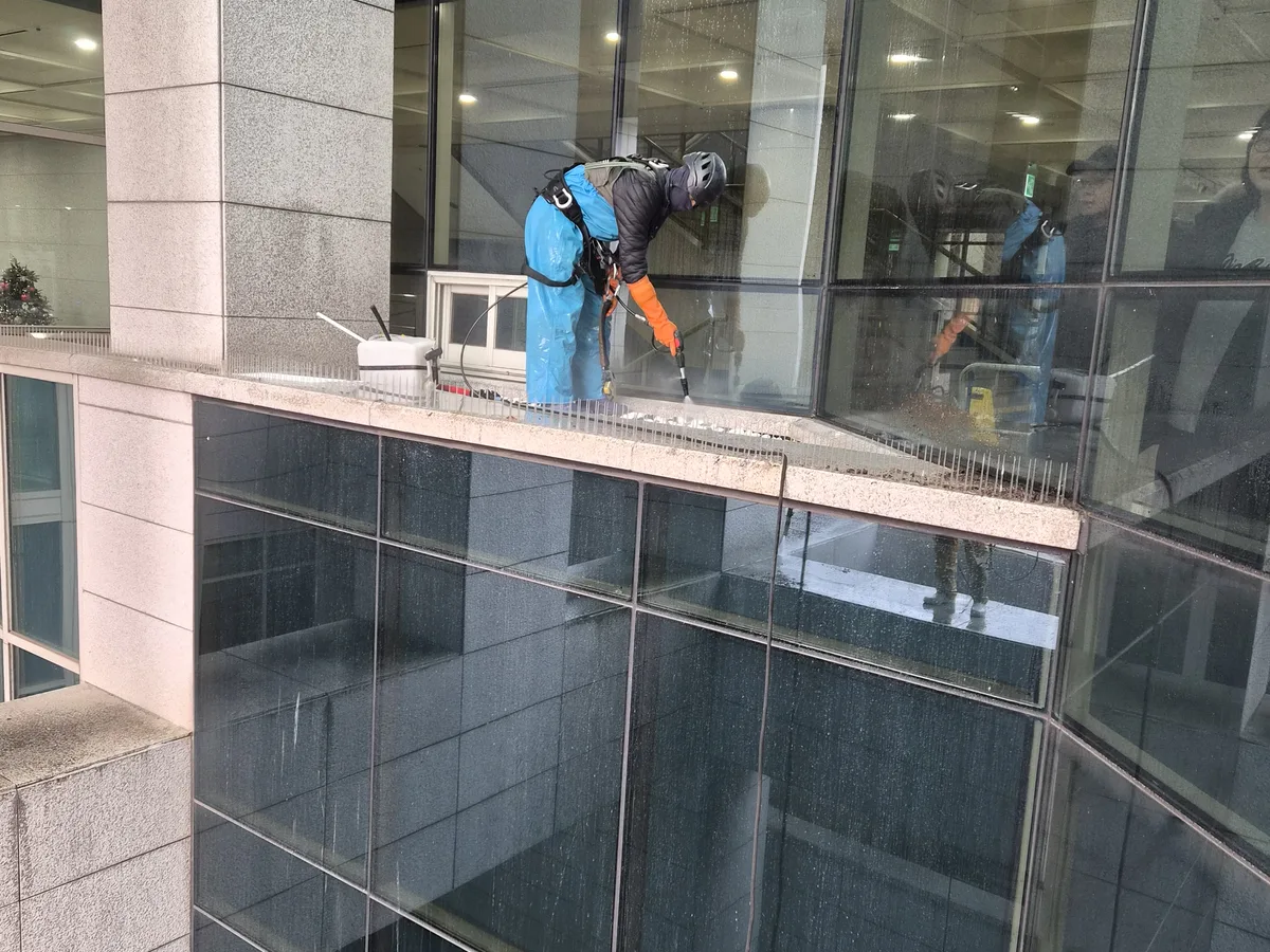 노원구 상계2동 건물 복도·대기 동선 야간 위생청소 사례 - 행진크린